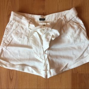 J. Crew cotton, linen off white shorts